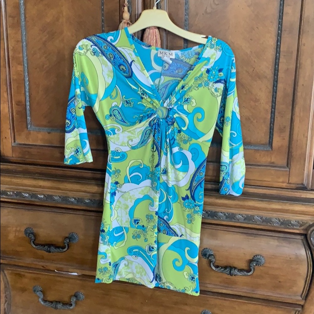 MKM Designs Mini Dress or long top Size M